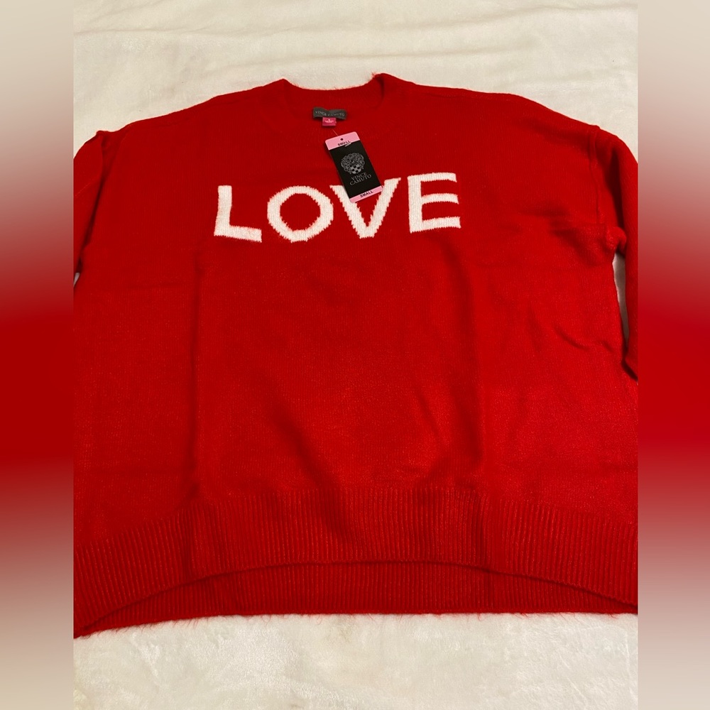Vince Camuto LOVE Sweater Red
